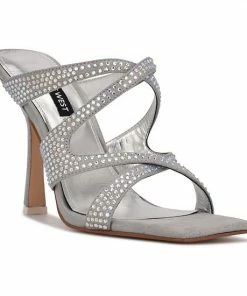 Nine West Adyson Women's Heeled Dress Sandals Light Gray -Nine West Shop unnamed file 5718