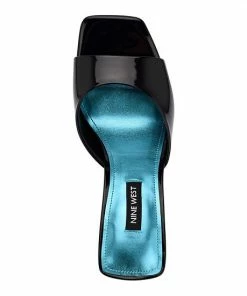 Nine West You Go Women's Heeled Slide Sandals Black Patent -Nine West Shop unnamed file 5726
