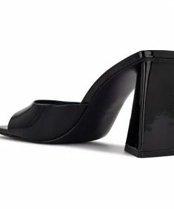 Nine West You Go Women's Heeled Slide Sandals Black Patent -Nine West Shop unnamed file 5727