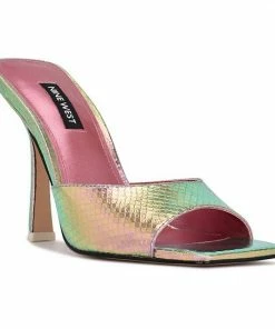 Nine West Aurea Women's Heeled Sandals Yellow Patent