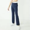 Petite Nine West Magic Waist Barely Bootcut Pants Heather Navy