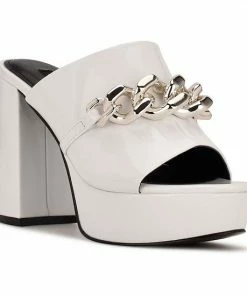 Nine West Relee Women's Platform Dress Sandals White -Nine West Shop unnamed file 5773