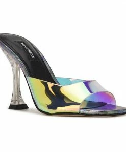Nine West Zooza Women's Dress Sandals Iridescent Blue Multi -Nine West Shop unnamed file 5797