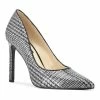 Nine West Tatiana Women's Pumps Black Gray Sequin