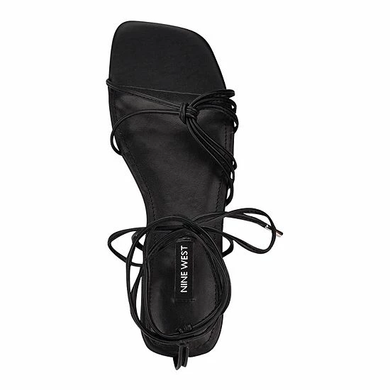 Nine West Minus Women's Strappy Sandals Metallic Green 3 Nine West Minus Women's Strappy Sandals Metallic Green - Image 3