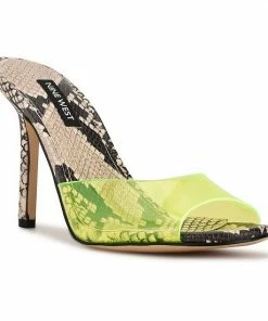 Nine West Ido Women's Dress Sandals Neon Green -Nine West Shop unnamed file 5923