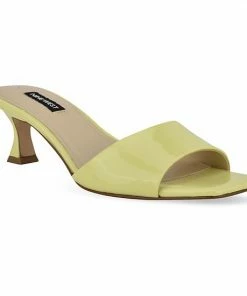 Nine West Indra Women's Dress Sandals Yellow Patent