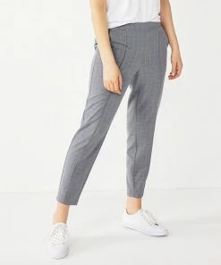 Women's Nine West Relaxed Crop Pull-On Pants Mushroom 22 Women's Nine West Relaxed Crop Pull-On Pants Mushroom -Nine West Shop unnamed file 595
