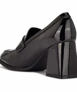 Nine West Zest Women's Heeled Loafers Silver Mirror Metallic -Nine West Shop unnamed file 5959