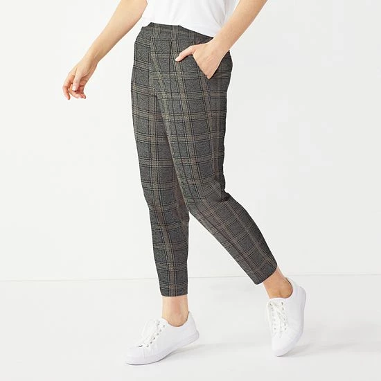 Women's Nine West Relaxed Crop Pull-On Pants Mushroom 10 Women's Nine West Relaxed Crop Pull-On Pants Mushroom - Image 10