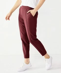 Women's Nine West Relaxed Crop Pull-On Pants Mushroom 26 Women's Nine West Relaxed Crop Pull-On Pants Mushroom -Nine West Shop unnamed file 599