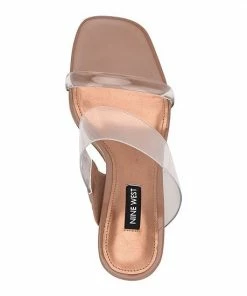 Nine West Nats Women's Wedge Sandals Clear Medium Natural -Nine West Shop unnamed file 5994
