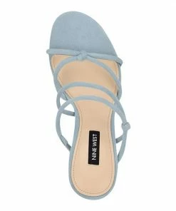 Nine West Kims Women's High Heel Sandals Light Blue -Nine West Shop unnamed file 6005