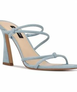 Nine West Kims Women's High Heel Sandals Light Blue -Nine West Shop unnamed file 6007