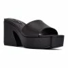 Nine West Oklee Women's Platform Slide Sandals Black