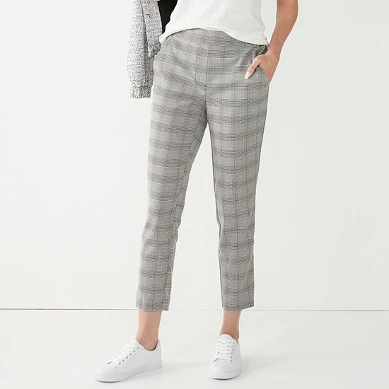 Women's Nine West Relaxed Crop Pull-On Pants Mushroom 15 Women's Nine West Relaxed Crop Pull-On Pants Mushroom - Image 15