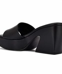 Nine West Oklee Women's Platform Slide Sandals Black -Nine West Shop unnamed file 6023