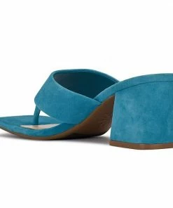 Nine West Gelina 9x9 Women's Suede Dress Sandals Tangerine Suede -Nine West Shop unnamed file 6051