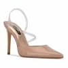 Nine West Fames 03 Women's Slingback Pumps Light Natural Patent C