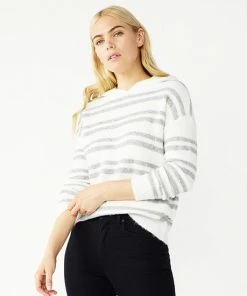 Women's Nine West Shine Hooded Sweater Cognac Sequin Stripe 19 Women's Nine West Shine Hooded Sweater Cognac Sequin Stripe -Nine West Shop unnamed file 6067