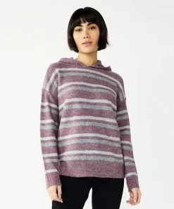 Women's Nine West Shine Hooded Sweater Cognac Sequin Stripe 21 Women's Nine West Shine Hooded Sweater Cognac Sequin Stripe -Nine West Shop unnamed file 6069