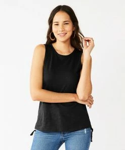 Women's Nine West Ruched Side Tank White -Nine West Shop unnamed file 6073