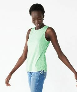 Women's Nine West Ruched Side Tank White -Nine West Shop unnamed file 6074