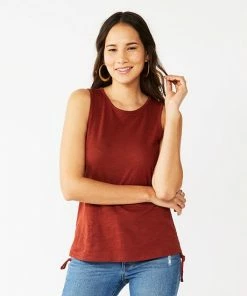 Women's Nine West Ruched Side Tank White -Nine West Shop unnamed file 6078