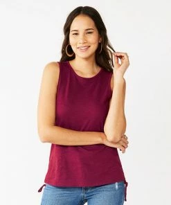 Women's Nine West Ruched Side Tank White -Nine West Shop unnamed file 6080