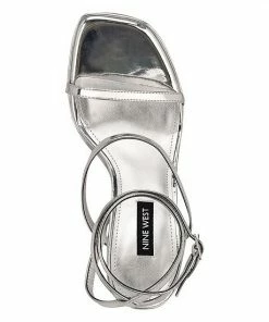 Nine West Benz Women's Dress Sandals Silver -Nine West Shop unnamed file 6086