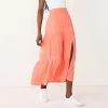 Women's Nine West Crosshatch Tiered Maxi Skirt Mineral Black