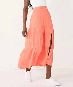 Women's Nine West Crosshatch Tiered Maxi Skirt Mineral Black -Nine West Shop unnamed file 6113