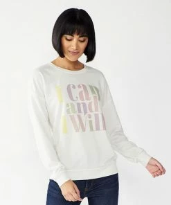 Women's Nine West Graphic Sweatshirt On Cloud Wine