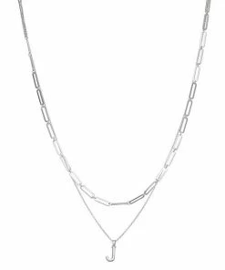 Nine West Multi Row Link Necklace Silver Tone K -Nine West Shop unnamed file 6150