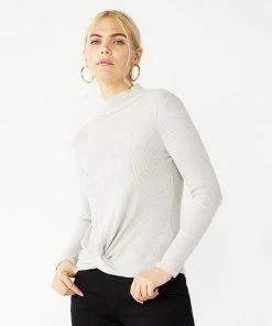 Women's Nine West Fuzzy Long Sleeve Mockneck Top Raspberry -Nine West Shop unnamed file 6171