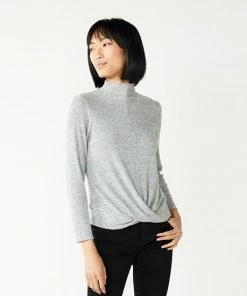 Women's Nine West Fuzzy Long Sleeve Mockneck Top Raspberry -Nine West Shop unnamed file 6172