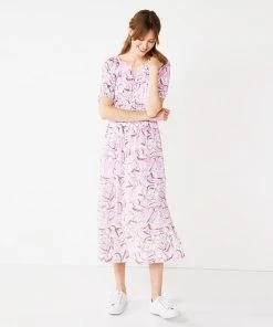 Women's Nine West Puff Sleeve Maxi Dress Orchid Soft Floral -Nine West Shop unnamed file 6195