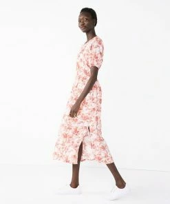 Women's Nine West Puff Sleeve Maxi Dress Orchid Soft Floral -Nine West Shop unnamed file 6196