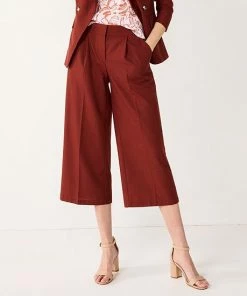 Women's Nine West Pleated High-Waist Wide Leg Crop Pants White Knight 9 Women's Nine West Pleated High-Waist Wide Leg Crop Pants White Knight -Nine West Shop unnamed file 6201