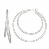 Nine West Slim Layered C Hoop Earrings