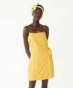 Women's Nine West Side-Tie Faux Wrap Mini Dress Reef -Nine West Shop unnamed file 6244