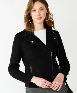 Women's Nine West Textured Knit Moto Jacket White -Nine West Shop unnamed file 625