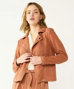 Women's Nine West Textured Knit Moto Jacket White -Nine West Shop unnamed file 627