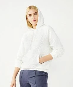 Women's Nine West Long Sleeve Quilted Hoodie Landon Peri -Nine West Shop unnamed file 6285