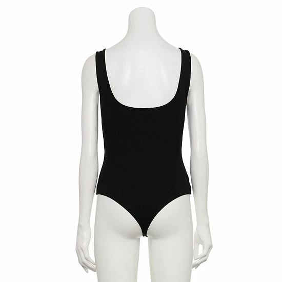 Women's Nine West Rib Scoopneck Tank Bodysuit Fainst Whisper 2 Women's Nine West Rib Scoopneck Tank Bodysuit Fainst Whisper - Image 2