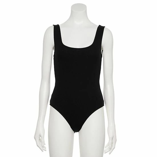 Women's Nine West Rib Scoopneck Tank Bodysuit Fainst Whisper 3 Women's Nine West Rib Scoopneck Tank Bodysuit Fainst Whisper - Image 3