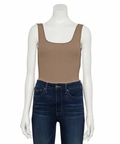 Women's Nine West Rib Scoopneck Tank Bodysuit Fainst Whisper 18 Women's Nine West Rib Scoopneck Tank Bodysuit Fainst Whisper -Nine West Shop unnamed file 6303