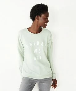 Women's Nine West Graphic Sweatshirt Hello Weekend -Nine West Shop unnamed file 6321