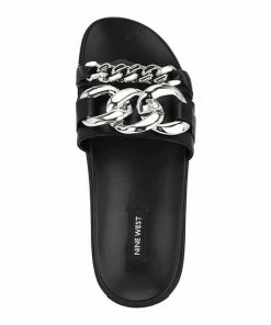 Nine West Nope Women's Platform Slide Sandals White -Nine West Shop unnamed file 6339