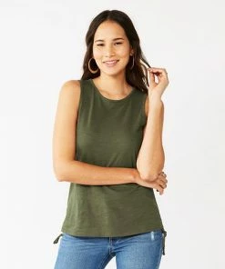 Petite Nine West Ruched Side Crewneck Tank Black 12 Petite Nine West Ruched Side Crewneck Tank Black -Nine West Shop unnamed file 6364